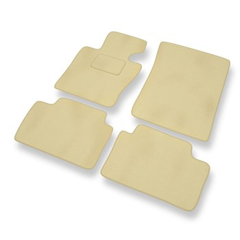 Tapetes de veludo para carros BMW X3 I E83 (2000-2010) - Tapetes para carros bege