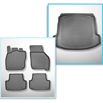 Conjunto de tapetes de bagageira e tapetes de carro feitos sob medida para Audi A3 8Y Limousine (04.2020-....)