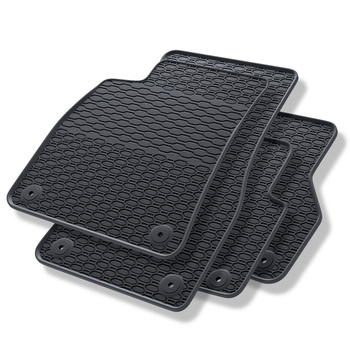 Tapetes de borracha para automóveis Audi A6 C8 Limusine, Avant (2018-....) - preto - 4 pcs.