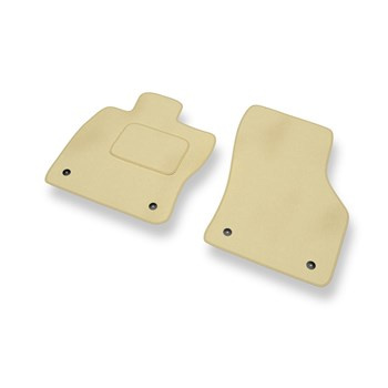 Tapetes de veludo para carros Volkswagen Passat B8 Sedan, Variant (2014-2023) - Tapetes para carros bege