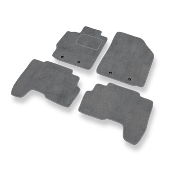 Tapetes de veludo para carros Toyota Yaris II Hatchback, Sedan (2005-2010) - Tapetes para carros cinza