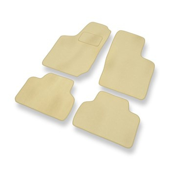 Tapetes de veludo para carros Opel Corsa B (1992-2000) - Tapetes para carros bege