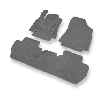 Tapetes de veludo para carros Citroen Berlingo II Van (2008-2018) - Tapetes para carros cinza
