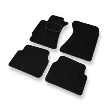 Tapetes de veludo para carros Subaru Forester II SUV (2002-2008) - Tapetes para carros preta
