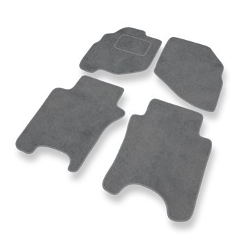 Tapetes de veludo para carros Honda City IV Sedan (2002-2008) - Tapetes para carros cinza