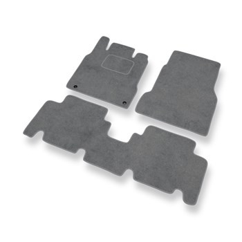 Tapetes de veludo para carros Mercedes-Benz Classe A W168 Hatchback (1997-2004) versão longa - Tapetes para carros cinza