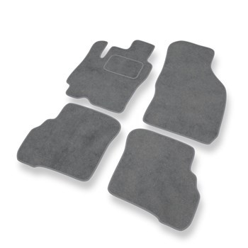 Tapetes de veludo para carros Hyundai Atos II Hatchback (2004-2008) - Tapetes para carros cinza