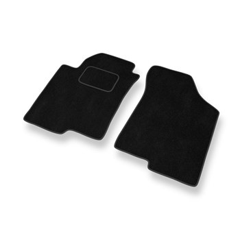Tapetes de veludo para carros Kia Cerato I Sedan (2003-2008) - Tapetes para carros preta