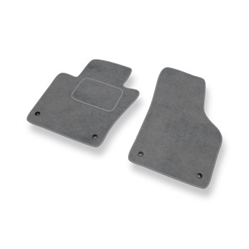 Tapetes de veludo para carros Volkswagen Jetta VI Sedan (2011-2018) - Tapetes para carros cinza