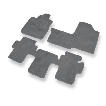 Tapetes de veludo para carros Fiat Multipla (1998-2010) - Tapetes para carros cinza