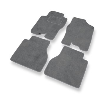 Tapetes de veludo para carros Nissan Navara D40 Pick-Up (2005-2014) - Tapetes para carros cinza