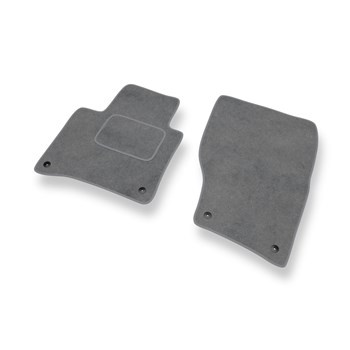 Tapetes de veludo para carros Volkswagen Touareg II SUV (2010-2017) - Tapetes para carros cinza