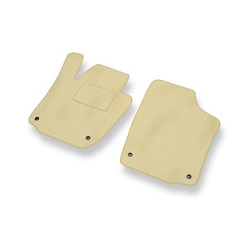 Tapetes de veludo para carros Skoda Rapid II Liftback, Spaceback (2012-2019) - Tapetes para carros bege