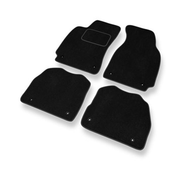 Tapetes de veludo para carros Skoda Superb I Sedan (2001-2008) - Tapetes para carros preta