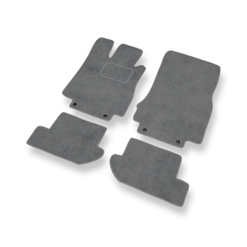 Tapetes de veludo para carros Mercedes-Benz CL W215 Coupé (1999-2006) - Tapetes para carros cinza