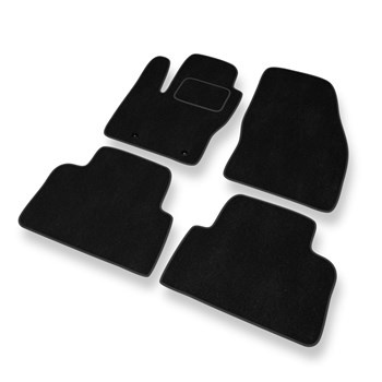 Tapetes de veludo para carros Ford Kuga I SUV (2008-2012) - Tapetes para carros preta