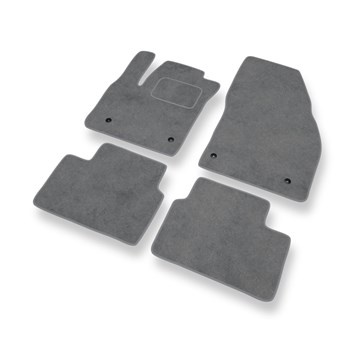 Tapetes de veludo para carros Opel Meriva B Minivan (2010-2017) - Tapetes para carros cinza