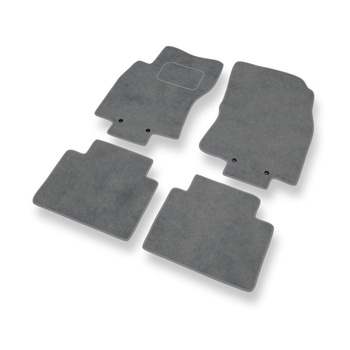 Tapetes de veludo para carros Nissan X-trail III SUV (2013-2022) - Tapetes para carros cinza