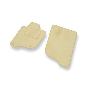 Tapetes de veludo para carros Mitsubishi L200 IV Pick-Up (2006-2015) - Tapetes para carros bege