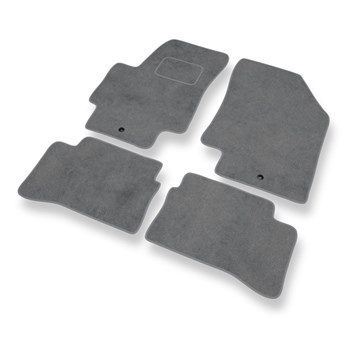 Tapetes de veludo para carros Hyundai Accent III Sedan (2006-2011) - Tapetes para carros cinza