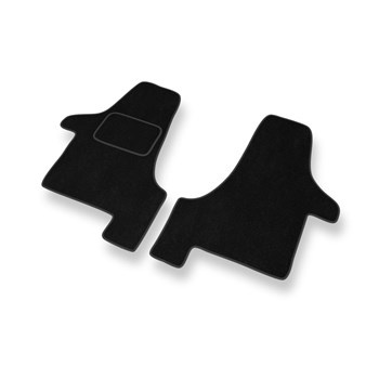 Tapetes de veludo para carros Volkswagen Transporter T5 (2003-2015) - Tapetes para carros preta