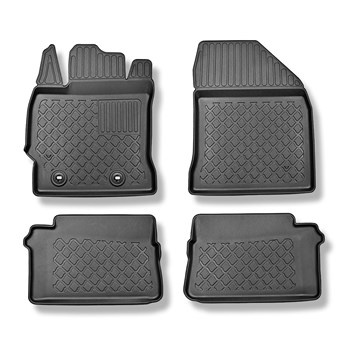 Tapetes TPE para Toyota Auris II Hatchback (12.2015-10.2022) - também com tração híbrida