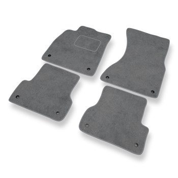 Tapetes de veludo para carros Audi A7 I 4G (2010-2017) - Tapetes para carros cinza