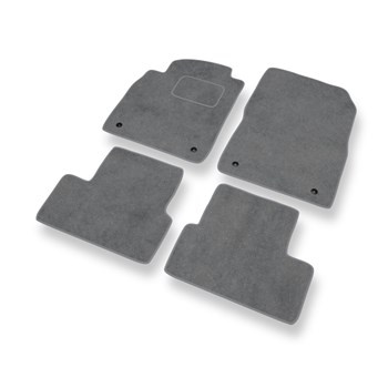 Tapetes de veludo para carros Opel Astra J (2009-2019) - Tapetes para carros cinza