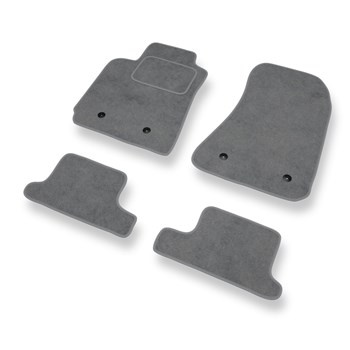 Tapetes de veludo para carros Alfa Romeo Brera Coupé (2005-2010) - Tapetes para carros cinza