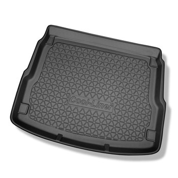Tapete para a bagageira projetado para Audi A8 D4 Limousine (01.2010-09.2013) - versão standard e longa; com roda sobressalente completa; também para a versão Quattro