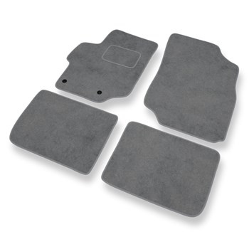 Tapetes de veludo para carros Peugeot 301 Sedan (2012-2019) - Tapetes para carros cinza