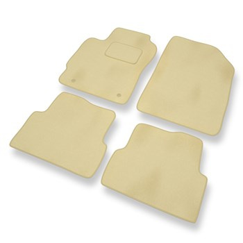 Tapetes de veludo para carros Chevrolet Aveo II T300 Sedan (2011-2020) - Tapetes para carros bege