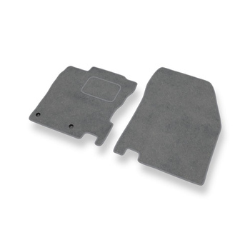 Tapetes de veludo para carros Nissan Qashqai II Crossover (2013-2021) - Tapetes para carros cinza