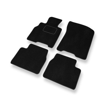 Tapetes de veludo para carros Mazda Xedos 9 Sedan (1993-2003) - Tapetes para carros preta