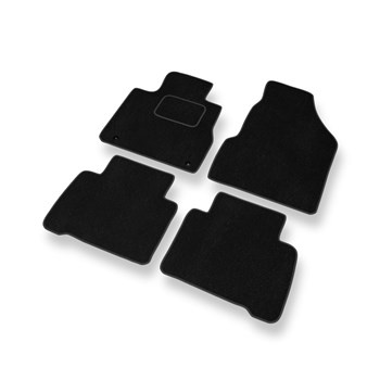 Tapetes de veludo para carros Nissan Murano II SUV (2009-2015) - Tapetes para carros preta