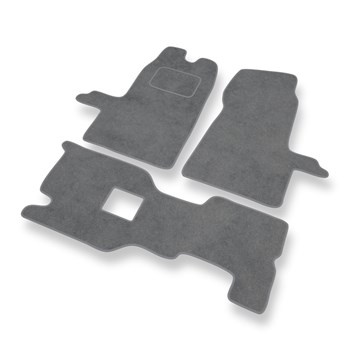 Tapetes de veludo para carros Ford Transit VI (2000-2006) - Tapetes para carros cinza