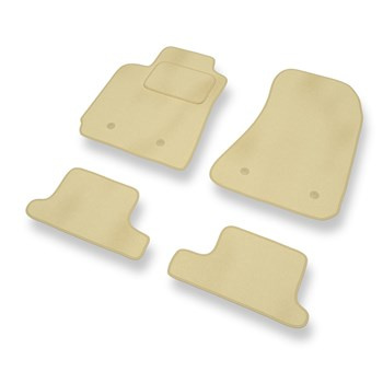 Tapetes de veludo para carros Alfa Romeo Brera Coupé (2005-2010) - Tapetes para carros bege