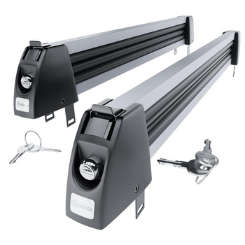 Porta-esquis de tejadilho - Ski rack M-7705s - prata - para 5 pares de esquis ou 4 pranchas de snowboard