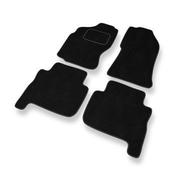 Tapetes de veludo para carros Nissan Terrano I SUV (1993-2000) 5 portas - Tapetes para carros preta