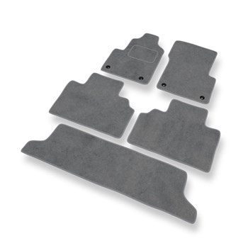 Tapetes de veludo para carros Renault Grand Espace III Minivan (1997-2003) - Tapetes para carros cinza