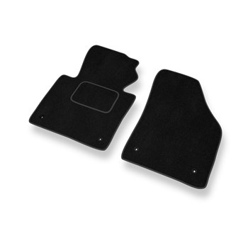 Tapetes de veludo para carros Volkswagen Caddy III Cargo (2004-2015) - Tapetes para carros preta