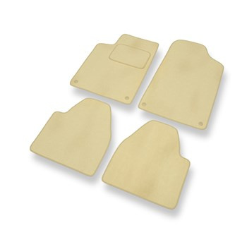 Tapetes de veludo para carros Peugeot 607 Sedan (1999-2010) - Tapetes para carros bege