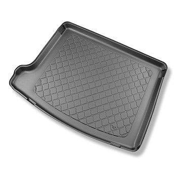 Tapete para a bagageira projetado para Jeep Compass II MP 4xe Plug-in Hybrid SUV (07.2020-....) - parte superior do porta-malas; base móvel na posição mais alta