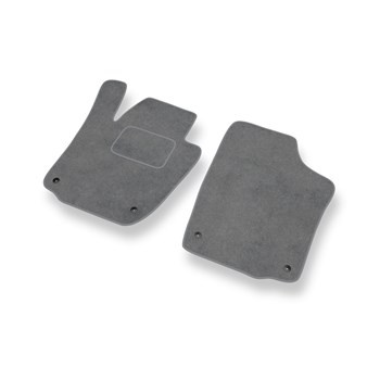 Tapetes de veludo para carros SEAT Toledo IV Liftback (2012-2018) - Tapetes para carros cinza