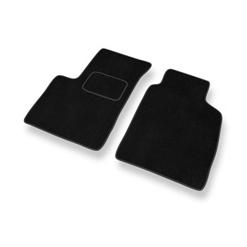 Tapetes de veludo para carros Fiat Panda II (2003-2012) - Tapetes para carros preta