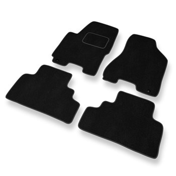 Tapetes de veludo para carros Kia Sportage II SUV (2004-2010) - Tapetes para carros preta