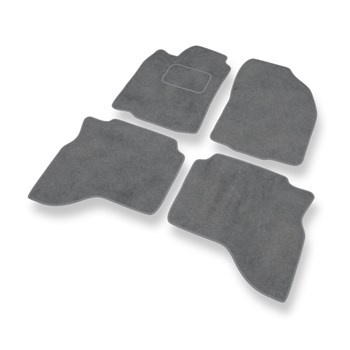 Tapetes de veludo para carros Mitsubishi Pajero Sport I SUV (1996-2008) - Tapetes para carros cinza