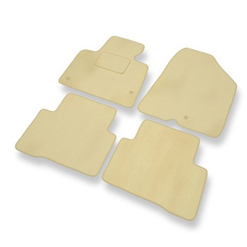 Tapetes de veludo para carros Hyundai Santa Fe III SUV (2012-2018) - Tapetes para carros bege