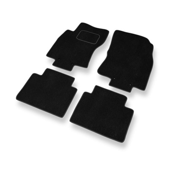 Tapetes de veludo para carros Nissan X-trail III SUV (2013-2022) - Tapetes para carros preta