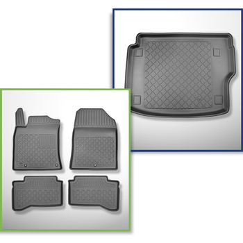 Conjunto de tapetes de bagageira e tapetes de carro feitos sob medida para Kia XCeed Plug-in Hybrid Crossover (02.2020-....)